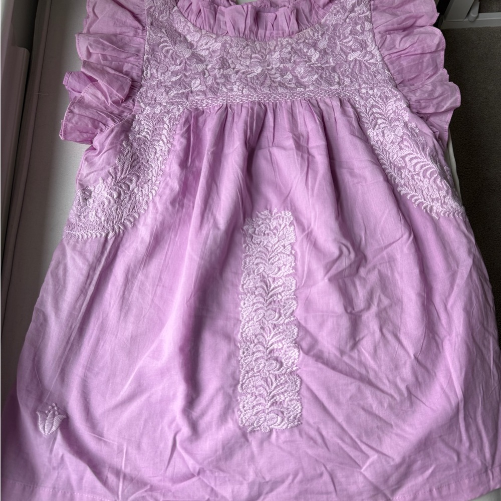 Purple Lace Embellished Blouse J.marie XS - Picture 4 of 7